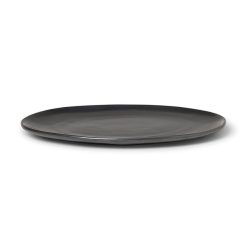 Ferm Living Assiettes | Assiette Flow Ceramique Noir / O 27 Cm - Ferm Living