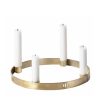 Ferm Living Bougeoirs, Photophores | Chandelier Circle Small Or Metal / O 25 Cm - Ferm Living