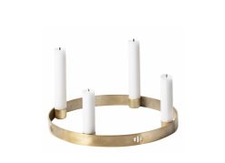 Ferm Living Bougeoirs, Photophores | Chandelier Circle Small Or Metal / O 25 Cm - Ferm Living