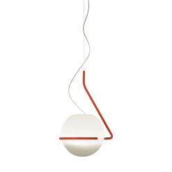 Foscarini Suspensions | Suspension Tonda Large Verre Orange / O 33 Cm - Foscarini