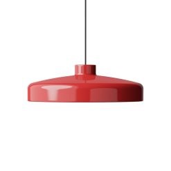 NINE Suspensions | Suspension Lacquer Led Large Metal Rouge / O 50 X H 15,3 Cm - Nine