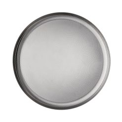 Alessi Plateaux Et Plats De Service | Plateau Eot - Jm 14 Metal Noir / Jasper Morrison - O 35 Cm - Alessi