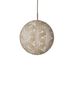 Forestier Suspensions | Suspension Chanpen Hexagon Tissu Beige / O 26 Cm - Forestier