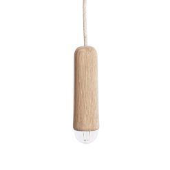 Hartu00f4 Suspensions | Suspension Luce Long Bois Naturel / Chene - O 6 X H 19 Cm - Harto