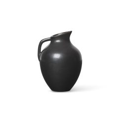 Ferm Living Vases | Vase Ary Medium Ceramique Noir / O 7 X H 10 Cm - Ferm Living