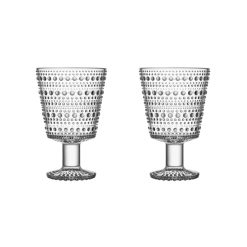 Iittala Verres | Verre A Vin Kastehelmi Verre / 26 Cl - Set De 2 / Oiva Toikka, 1964 - Iittala