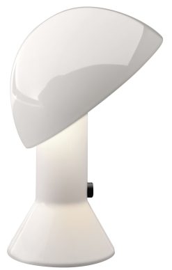 Martinelli Luce Lampes De Table | Lampe De Table Elmetto Plastique Blanc / 1976 - Martinelli Luce