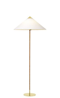 Gubi Lampadaires | Lampadaire 9602 Tissu Blanc Beige / Reedition 1935 - Gubi