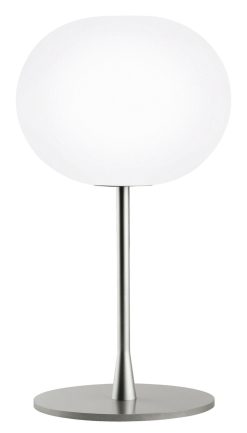 Flos Lampes De Table | Lampe De Table Glo-Ball T1 Verre Blanc / H 60 Cm - Souffle Bouche - Flos