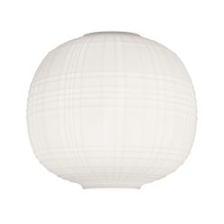 Foscarini Plafonniers | Plafonnier Tartan Verre Blanc / O 40 X H 35 Cm - Verre Souffle - Foscarini