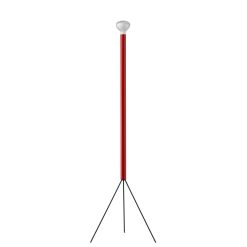 Flos Lampadaires | Lampadaire Luminator Metal Rouge / A. & P. Castiglioni, 1954 - Flos