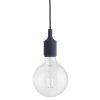 Muuto Suspensions | Suspension E27 Plastique Bleu / Silicone - Ampoule Incluse - Muuto