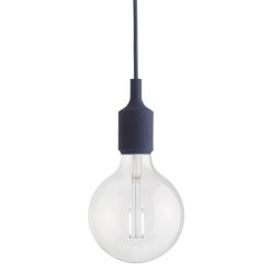 Muuto Suspensions | Suspension E27 Plastique Bleu / Silicone - Ampoule Incluse - Muuto