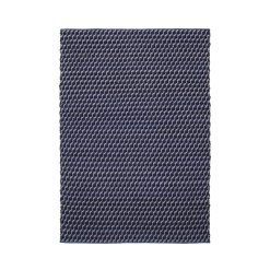 Hay Deco Textile | Tapis Channel Tissu Bleu / 140 X 200 Cm - Tisse Main - Hay