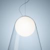 Foscarini Suspensions | Suspension Satellight Verre Blanc Transparent Led / Souffle Bouche - Foscarini