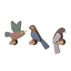 Bloomingville Portemanteaux Et Pateres | Patere Lewi Bois Multicolore / Set De 3 - 100% Fsc - Bloomingville