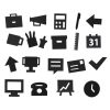 Design Letters Kids | Set Symboles Office Plastique Noir / Pour Tableau Perfore - Design Letters