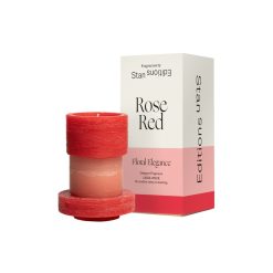 STAN EDITIONS Bougeoirs, Photophores | Bougie Parfumee Stack Fragrances - Rose Red / 3 Modules Empilables - Combustion 50 Heures - Stan Editions