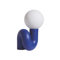 Petite Friture Lampes De Table | Lampe De Table Neotenic Led Grande Ceramique Bleu / L 34 X H 51 Cm - Petite Friture