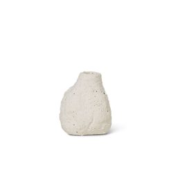 Ferm Living Vases | Vase Vulca Mini Ceramique Blanc / Gres Emaille - H 7.5 Cm - Ferm Living