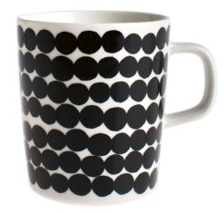 Marimekko Tasses Et Mugs | Mug Siirtolapuutarha Ceramique Blanc Noir / 25 Cl - Marimekko