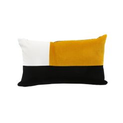 Maison Sarah Lavoine Deco Textile | Coussin Echec Et Mat Tissu Jaune / Velours - 30 X 50 Cm - Maison Sarah Lavoine