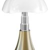 Martinelli Luce Led | Lampe De Table Pipistrello Led Plastique Or Metal / H 66 A 86 Cm - Martinelli Luce