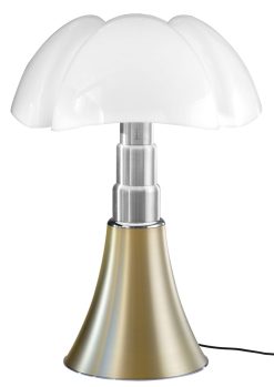 Martinelli Luce Led | Lampe De Table Pipistrello Led Plastique Or Metal / H 66 A 86 Cm - Martinelli Luce