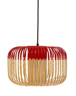 Forestier Suspensions | Suspension Bamboo Light S Metal Tissu Bois / H 23 X O 35 Cm - Forestier