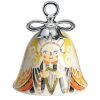 Alessi Decorations De Noel | Boule De Noel Holy Family Ceramique / Cloche L'Ange - Peint Main - Alessi