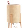 Carpyen Lampes De Table | Lampe De Table Greta Tissu Beige Bois Naturel / O 33 X H 58 Cm - Carpyen