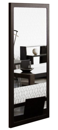 Zeus Miroirs | Miroir Mural Little Frame Metal Noir Miroir / 60 X 120 Cm - Zeus