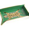 Jonathan Adler Centres De Table Et Vide-Poches | Coupelle Tigre Ceramique Vert / Vide-Poches - 18 X 13 Cm - Jonathan Adler