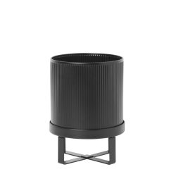 Ferm Living Pots Et Plantes | Pot De Fleurs Bau Small Metal Noir / O 18 Cm - Ferm Living