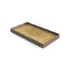 Ethnicraft Plateaux Et Plats De Service | Plateau Gold Leaf Verre Or / Vide-Poche - 31 X 17 Cm - Ethnicraft