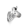 Ferm Living Portemanteaux Et Pateres | Patere Animal Bois Multicolore / Zebre - Sculpte Main - Ferm Living