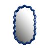 & klevering Miroirs | Miroir Mural Zigzag Bleu / 40 X 24 Cm - Polyresine - & Klevering