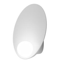 Vibia Led | Applique Musa Metal Verre Blanc / Led - O 26 Cm - Vibia