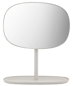 Normann Copenhagen Miroirs | Miroir A Poser Flip Metal Beige / Orientable - Vide-Poche - Normann Copenhagen