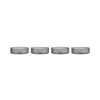 Ferm Living Saladiers, Coupes Et Bols | Coupelle Ripple Verre Gris / Set De 4 - Verre Strie - Ferm Living