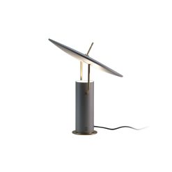 Martinelli Luce Lampes De Table | Lampe De Table Tx1 Led Medium Metal Gris / O 36 X H 40 Cm - Martinelli Luce