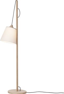 Muuto Lampadaires | Lampadaire Pull Lamp Bois / Abat-Jour Reglable - Fabrique Artisanalement - Muuto