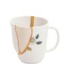 Seletti Tasses Et Mugs | Mug Kintsugi Ceramique Blanc / Porcelaine & Or Fin - Seletti