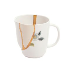 Seletti Tasses Et Mugs | Mug Kintsugi Ceramique Blanc / Porcelaine & Or Fin - Seletti