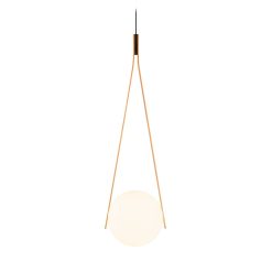 Moooi Suspensions | Suspension Nomnom Light Metal Verre Jaune / Led - O 22 Cm - Moooi