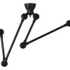 JieldÉ Suspensions | Suspension Loft Metal Ceramique Noir /Double - 2 Bras - L Max 130 Cm - Jielde