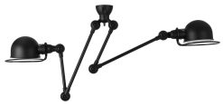 JieldÉ Suspensions | Suspension Loft Metal Ceramique Noir /Double - 2 Bras - L Max 130 Cm - Jielde