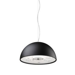 Flos Suspensions | Suspension Skygarden Small Metal Pierre Noir / 40 Cm - Platre - Flos