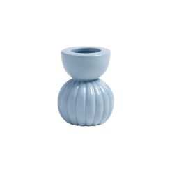 & klevering Vases | Vase Stack Ceramique Bleu / O 7.5 X H 9,5 Cm - & Klevering