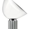 Flos Led | Lampe De Table Taccia Led Verre Argent / H 64,5 Cm - Castiglioni, 1962 - Flos